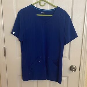 Scrubstar Women's V-Neck Scrub Top - Royal Blue